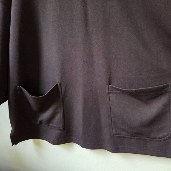 EUC JONES & CO JONES NEW YORK BLACK LARGE POCKETS MINIMALIST TOP SIZE 1X - Picture 6 of 13